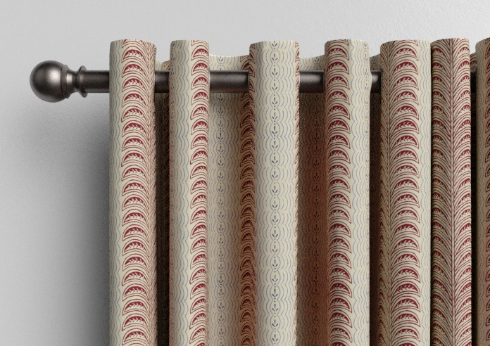 Land & Shore Fintra Stripe, Red Blue - Made to Measure Curtains - Image 12